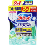  Дезодорирующий очиститель-цветок для туалетов с ароматом мяты Bluelet Stampy Super Mint, KOBAYASHI 28 г х 3 (запасной блок), фото 1 