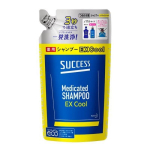  Лечебный шампунь для мужчин с охлаждающим эффектом Kao Success Extra Cool с ментолом и эвкалиптом, сменная упаковка 320 мл, фото 1 