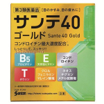  Santen 40 Gold - японские капли, витамины для глаз, с содержанием хондроитина, 12мл, фото 1 