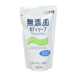  Мыло жидкое Nichon натуральное бездобавочное для тела для всей семьи No added pure body soup мягкая упак. 400 мл, фото 1 