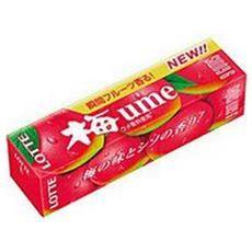  Жевательная резинка со вкусом японской сливы Lotte, мягкая упаковка 9 шт., фото 1 