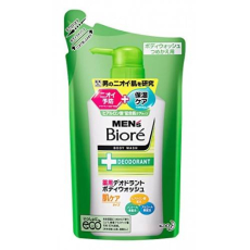  KAO Men's Biore Мужское пенящееся мыло для тела с противовоспалительным и дезодорирующим эффектом, с цветочным ароматом, мягкая упаковка, 380 мл, фото 1 