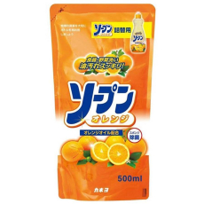  Kaneyo средство для мытья посуды,овощей и фруктов сладкий апельсин 500 мл зап блок, фото 1 