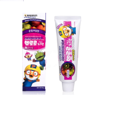  KM Зубная паста "Pororo" для детей от 3 лет с пониженным содержанием фтора (со вкусом микса фруктов) 90 г, фото 1 
