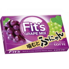  Жевательная резинка LOTTE FIT`S Grape Mix 12гр/10, фото 1 