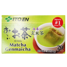  Itoen Genmaicha Пакетированный зеленый чай с коричневым рисом , 20 пакетиков, 40 гр, фото 1 