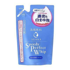  Shiseido SENKA Speedy Perfect Whip Увлажняющая пенка для умывания с гиалуроновой кислотой и протеинами шелка (для сухой и нормальной кожи), мягкая упаковка, 130 мл., фото 1 