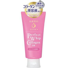  Shiseido SENKA Perfect Whip Увлажняющая пенка для умывания с коллагеном, гиалуроновой кислотой и протеинами шёлка, 120гр, фото 1 