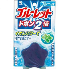  Bluelet Dobon W - Двойная очищающая и дезодорирующая таблетка для бачка унитаза с ароматом мяты и эффектом окрашивания воды, 120 гр, фото 1 