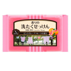  Kaneyo Хозяйственное мыло для застирывания, с антибактериальным и дезодорирующем эффектом, ароматом грейпфрута, 135 гр, фото 1 