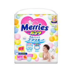  Трусики Merries Merries (Japan)  размер M 6-10кг, 58+6шт, фото 1 