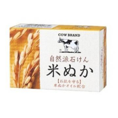  Натуральное мыло с маслом рисовых отрубей COW BRAND, древесно-цветочный аромат, фото 1 