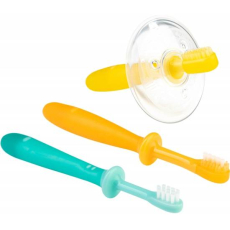  Набор зубных щеток PIGEON для детей от 4,5 до 18 месяцев 3 штуки, фото 2 