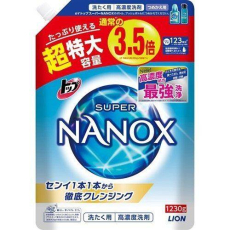  Lion Top Super Nanox Концентрированное жидкое средство для стирки, аромат мыла, мягкая упаковка, 1230 мл, фото 1 
