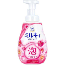  COW Milky Foam Floral Soap Увлажняющее мыло-пенка для тела,  с ароматом пиона и розы, 600мл., фото 1 