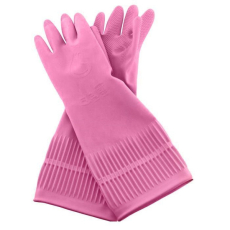  Хозяйственные ароматизированные перчатки Latex Glove, размер S (розовые), CLEAN WRAP 1 пара, фото 1 