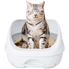  Unicharm Туалет для кошек системный открытый Limited цвет белый, фото 1 