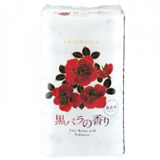  Парфюмированная туалетная бумага SHIKOKU TOKUSHI Just Relax and Softness Black Rose, 2-х слойная, с элегантным ароматом черной розы, 30 м. (12 рулонов), фото 1 