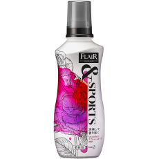  KAO Flair Fragrance Sports Splash Rose Арома кондиционер для белья, с ароматомко персика, личи и розы, 540 мл., фото 1 