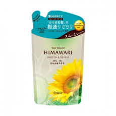  Dear Beaute Himawari Smooth Repair Шампунь для восстановления и гладкости волос, с цветочным ароматом и нотками цитрусов, личи и черной смородины, сменная упаковка, 360 мл, фото 1 