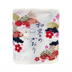  SHIKOKU TOKUSHI Waboku-no-Kaori Парфюмированная туалетная бумага, 2-х слойная, с ароматом натуральных эфирных масел, 32м. (12 рулонов)., фото 1 