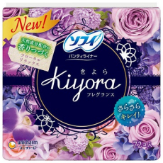  Ежедневные женские гигиенические прокладки SOFY Kiyora "Natural Relax", аромат цветов лаванды, фото 1 