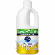  KAO CuCute Средство для мытья посуды и кухонных раковин с лимонной кислотой, с ароматом лимона, от стойких загрязнений, канистра, 1250 мл, фото 1 