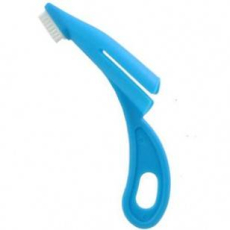  Зубная щетка с ручкой. Голубая (жёсткая) шаг 3, фото 1 