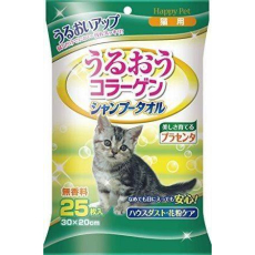  Joypet Шампуневые полотенца без воды с коллагеном и плацентой для кошек 30 х 20 см, 25 шт., фото 1 