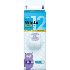  Подгузники Whito 12 Premium Japan  размер L 9-14кг 40шт, фото 1 