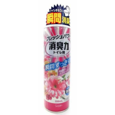  Освежитель воздуха для туалета с ароматом розовых цветов  SHOSHU RIKI  330 мл, фото 1 