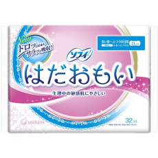  Гигиенические прокладки Sofy Hadaomoi заботящиеся о коже 32 шт Unicharm Japan  21 см, фото 1 