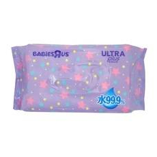  Салфетки Ultra Plus 99,9% воды влажные детские упаковка 80шт, фото 1 