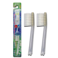 Сменные головки для ионной зубной щетки с фтором средней жесткости  Hukuba 2шт, фото 1 