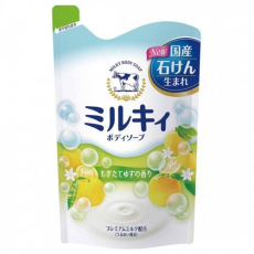  Мыло молочное увлажняющее для тела с цитрусовым ароматом  Cow Brand 400мл, фото 1 
