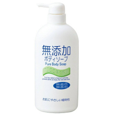  Nihon Натуральное жидкое мыло без добавок, для тела для всей семьи "No added pure body soap" 550мл, фото 1 