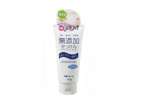  Nihon Detergent Натуральная бездобавочная очищающая пенка для лица Additive-free cleansing foam, 180мл, фото 1 