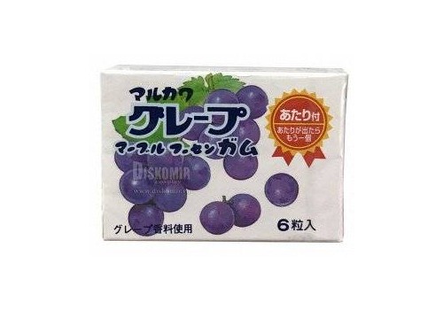  Жевательная резинка Marukawa "Мраморный виноград"(1 уп.6 шт), фото 1 