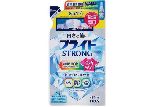  Дезинфицирующий жидкий отбеливатель для цветного белья Bright Strong, Lion, запасной блок, фото 1 