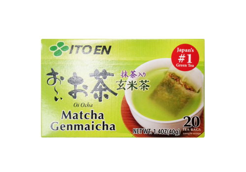  Itoen Genmaicha Пакетированный зеленый чай с коричневым рисом , 20 пакетиков, 40 гр, фото 1 