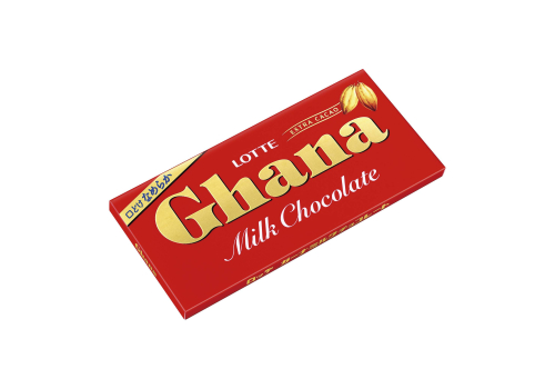  Молочный шоколад Ghana milk chocolate Lotte, 70гр, фото 1 