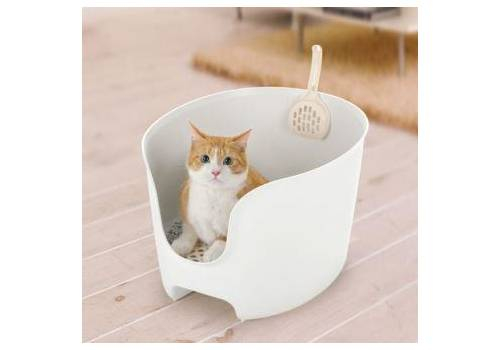  Richell Туалет для кошек с высокой стенкой 41×50×31.5H(cm) белый, фото 1 