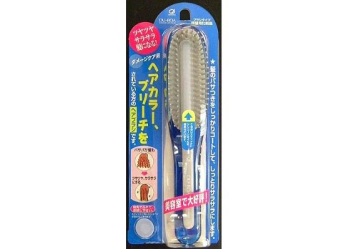  Ikemoto Damage Care Brush Расческа с силиконовым стержнем, для поврежденных волос, голубая, фото 1 