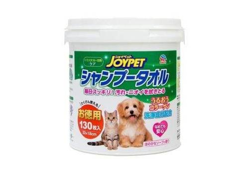  Шампуневые полотенца для кошек и собак с коллагеном и плацентой 130шт JoyPet, фото 1 