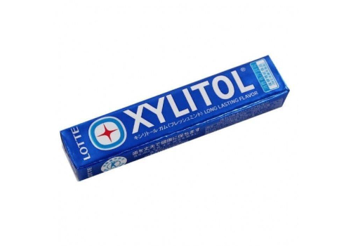  Lotte Жевательная резинка XYLITOL со вкусом освежающей мяты 14 подушечек, фото 1 