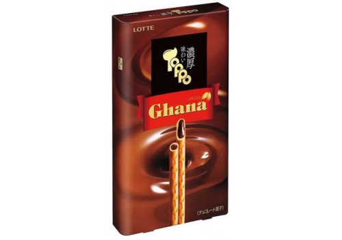  Хрустящие палочки с нежным молочным шоколадом Lotte Toppo Ghana, фото 1 
