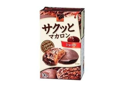  Бисквитное печенье с шоколадной глазурью SAKUTTO MACAROON CHOCOLAT 10pcs, фото 1 