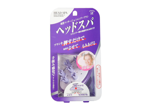  Ikemoto Head Spa Brush Щетка для массажа кожи головы и мытья волос, фиолетовая, фото 2 