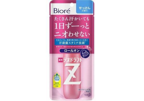  Роликовый дезодорант-антиперспирант Kao Biore Deodorant Z с антибактериальным эффектом, с ароматом свежести / 40 мл., фото 1 