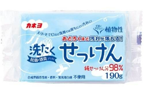  Kaneyo Хозяйственное мыло для стойких загрязнений с антибактериальным и дезодорирующим эффектом, 190 гр, фото 1 